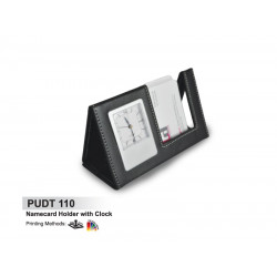 PUDT 110 Namecard Holder with Clock